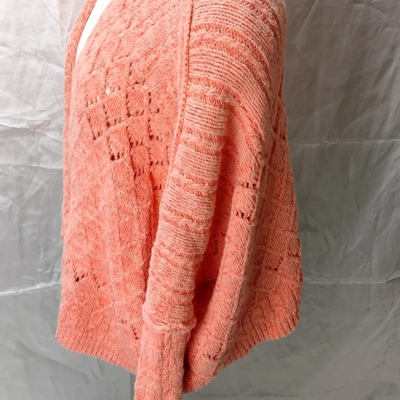 Free People Oversized Sunset Cruise Cardigan Orange Pinched Cheeks Xsmall - Picture 2 of 8